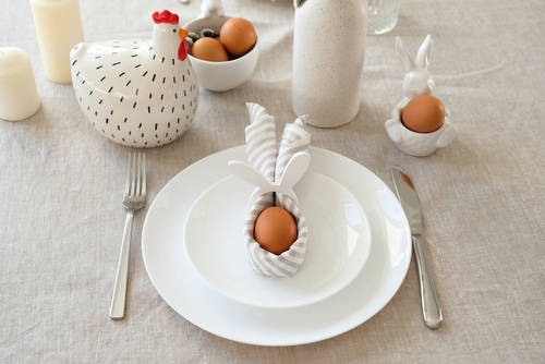 DecoraÃ§Ã£o de PÃ¡scoa para a mesa posta