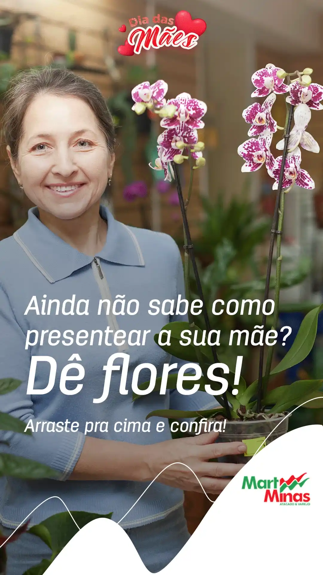 Presenteie sua mãe com flores do Mart Minas