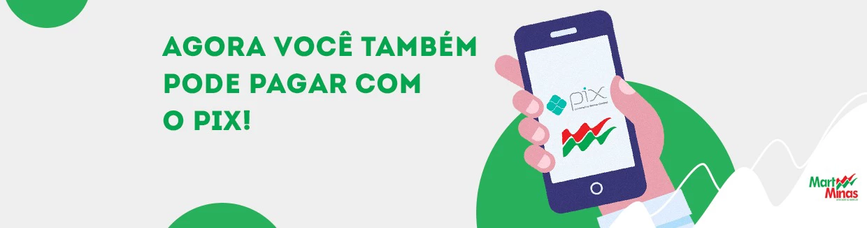 Pague com pix e aproveite uma forma de pagamento super simples e rápida.